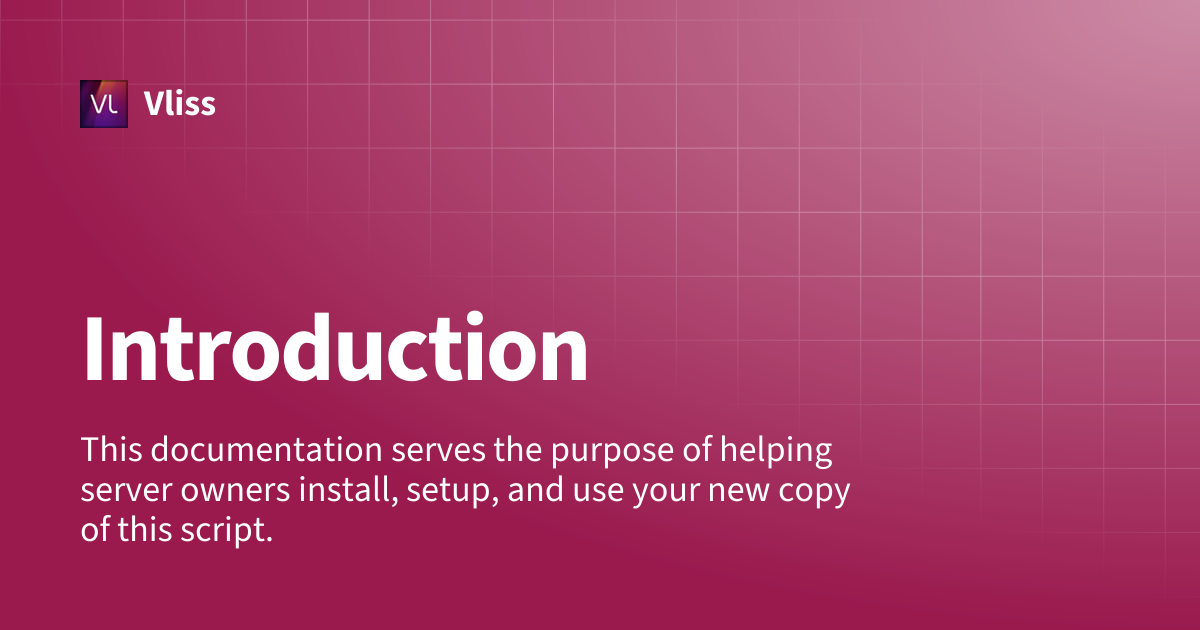 Introduction | Vliss